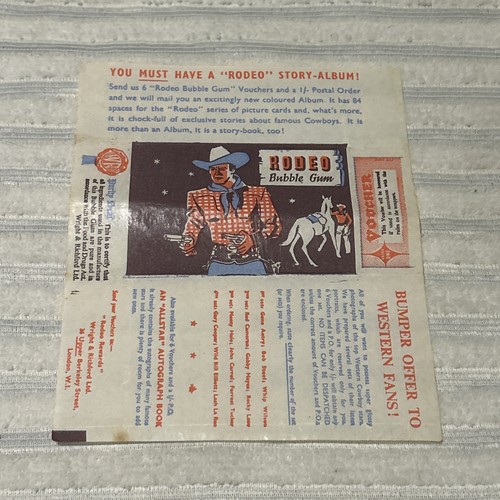 Rare 1950s rodeo - 1950s, gum