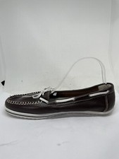 Pili Pala Women’s Dark Brown Leather Moccasins Shoes Size 7/40 (L61).