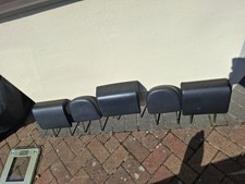 VAUXHALL ZAFIRA A GSI SRI SET OF 5 LEATHER HEADRESTS 2001-2005