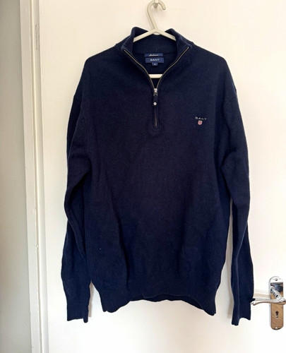 Gant men navy zip wool - gant,