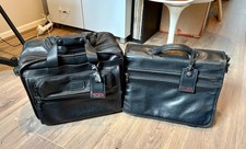 TUMI ALPHA LEATHER WHEELED