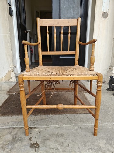 Antique rush seated sussex - antique,