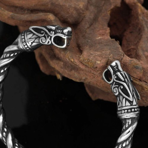 Northrune viking dragon cuff - northrune,