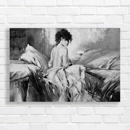 Semi naked girl paint - semi,