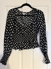 Topshop Black & White Polka