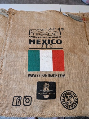 Lot vintage burlap coffee - lot,