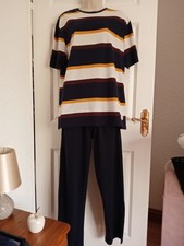 Mens Cotton Pyjamas L Striped