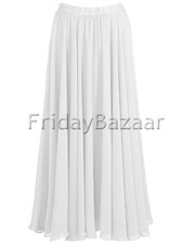 Women Lady Pleated Chiffon