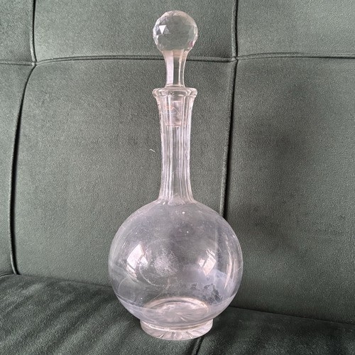 Antique crystal round - antique,