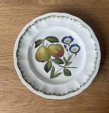 Pear & Floral Bread & Butter Plate ~ Victoria Pattern by Spode Pear/Convolvulus