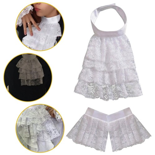 Medieval victorian lace jabot - medieval,