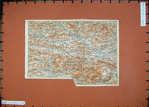 Original old antique - old, print