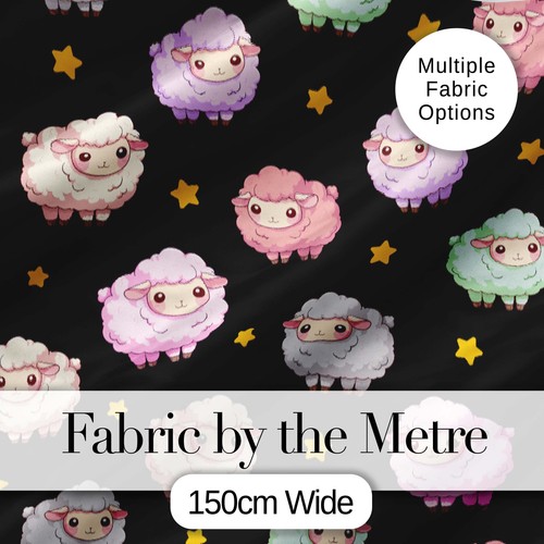 Cute pastel sheep stars - cute,
