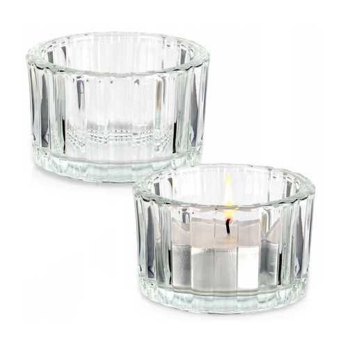 Set ribbed tea light - ribbed,