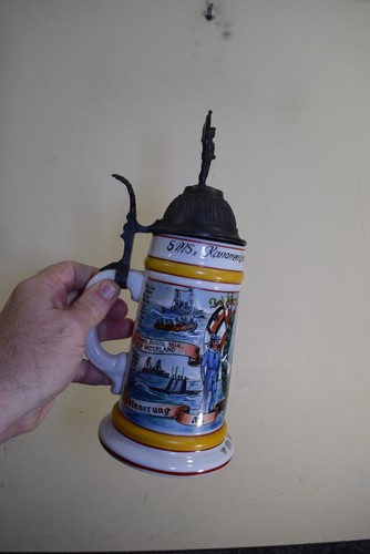 Regimental beer stein - stein, german