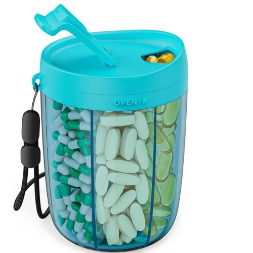 Cute pill dispenser with - dispenser,