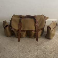 Billingham Camera Bag 550 Khaki Canvas And Tan Leather