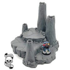 The Pit Volcano Platform Smokestack 28mm Wargaming Terrain Scenery 3D Printed