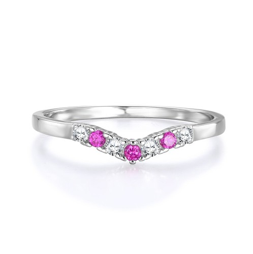 Ladies ring solid - ring, 925