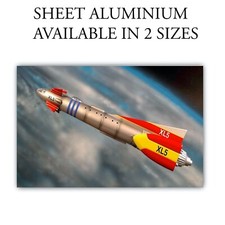 Fireball XL5 Cult Sci-Fi Spaceship from gerry Anderson Series Printed on Sign