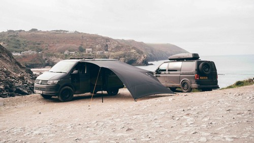 Stitches steel tarp - +, awning