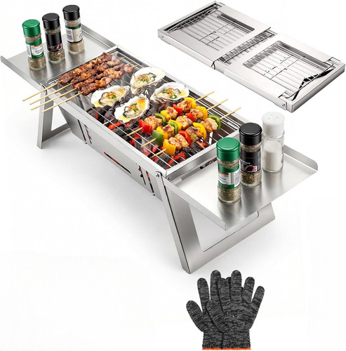 Portable folding charcoal - portable,