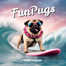 Pug Calendar 2026 - Funny Pug