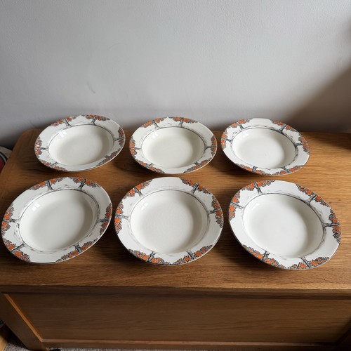 Crown ducal soup bowls - 6,
