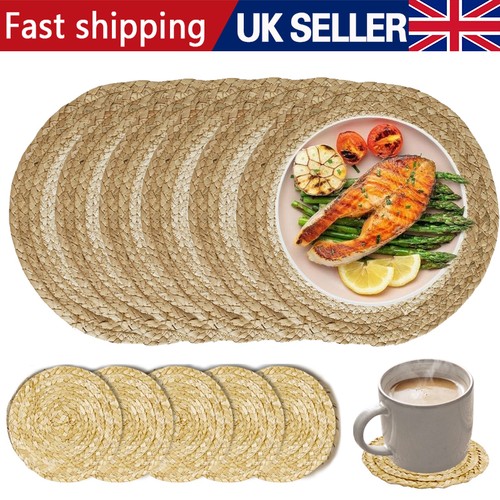 Table mats set woven - table,