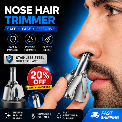 Manual nose hair - nose, trimmer