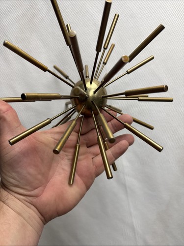 Mcm brass sputnik sculpture - brass,