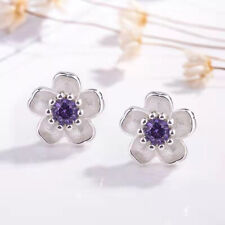 925 Sterling Silver Purple CZ