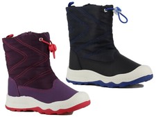 Kids Waterproof Snow Boots Childrens Toggle Faux Fur Lined Thermal Bootie