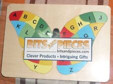 Bits & Pieces Wooden Piece Alphabet Butterfly Floor Jigsaw Puzzle - Age 4+ - NEW