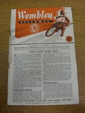 08/05/1952 Speedway Programme