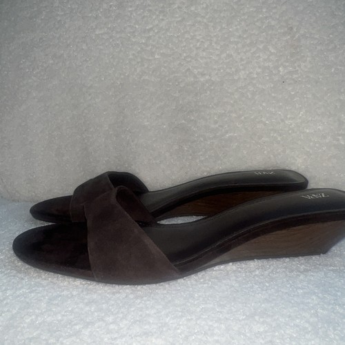 Zara women brown suede - brown,