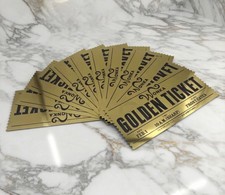 10x Willy Wonka Golden Ticket