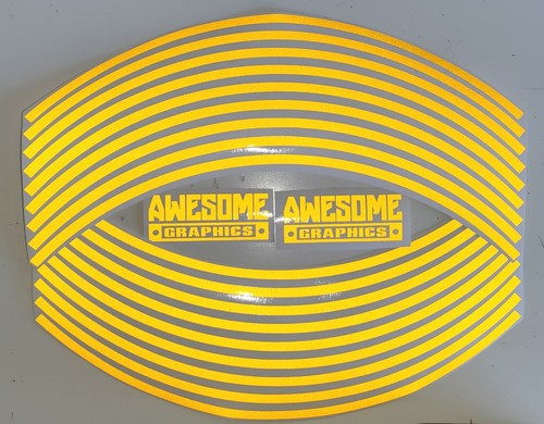 Reflective dark yellow - mm,