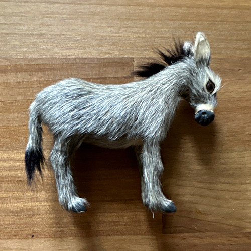 Imitation donkey real fur