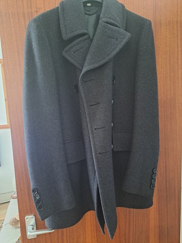 Burberry pea coat mens - coat,