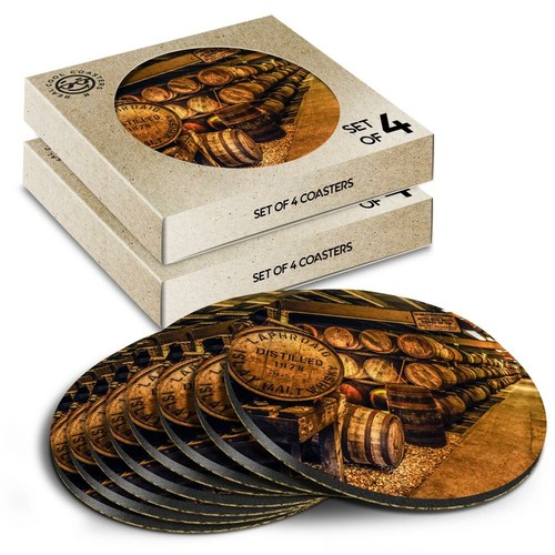 Round coasters the box - coasters,
