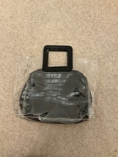 Missguided Clear With Black Croc Insert Bag