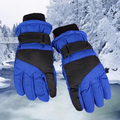 Waterproof kids ski gloves - ski,