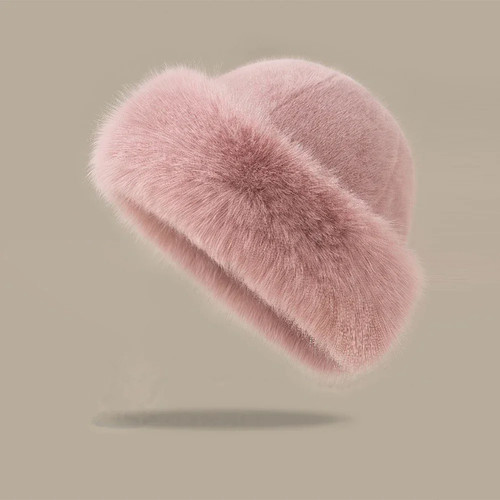 Fluffy fur bucket - fluffy, hat