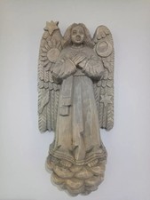 Angel sculpture wood carved