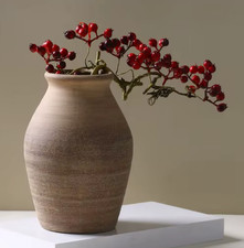 Large Beige Brown Vintage