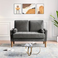 Small Modern Velvet Sofa