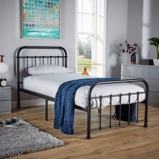 Black Metal Bed Frame Single