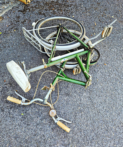 Dawes folding bike green white - folding, green/white