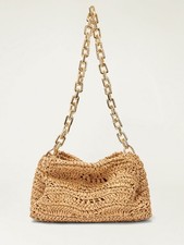 NWOT ZARA Woven Tan Straw